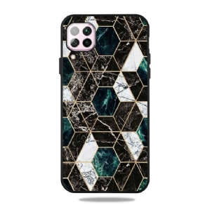 Cover Samsung Galaxy M12 / A12 Farverig Geometri Marmor