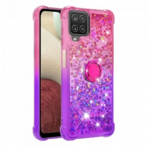 Cover Samsung Galaxy M12 / A12 Glitter Ring-bracket