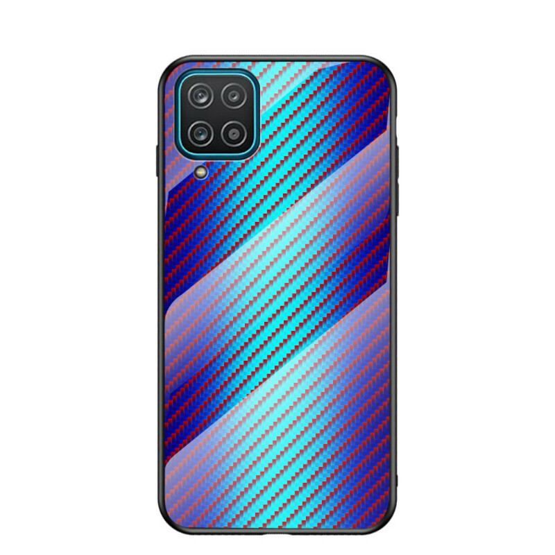 Cover Samsung Galaxy M12 / A12 Kulfiber Hærdet Glas