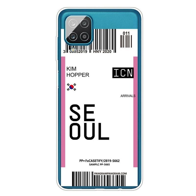 Cover Samsung Galaxy M12 / A12 Seoul Boardingkort