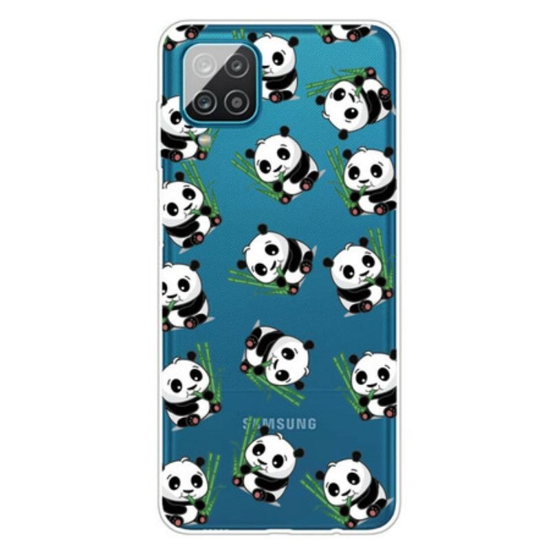 Cover Samsung Galaxy M12 / A12 Små Pandaer