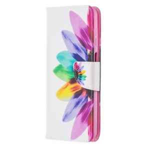 Flip Cover Samsung Galaxy M12 / A12 Akvarel Blomst