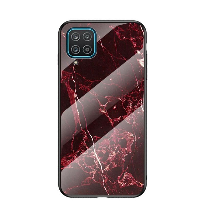 Mobilcover Samsung Galaxy M12 / A12 Premium Farve Hærdet Glas