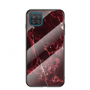 Mobilcover Samsung Galaxy M12 / A12 Premium Farve Hærdet Glas