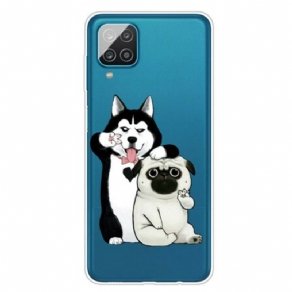 Mobilcover Samsung Galaxy M12 / A12 Sjove Hunde