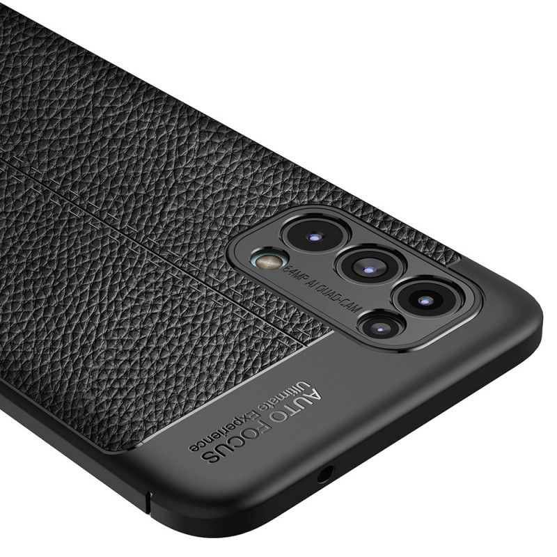 Cover Oppo Find X3 Lite Dobbelt Linje Litchi Lædereffekt