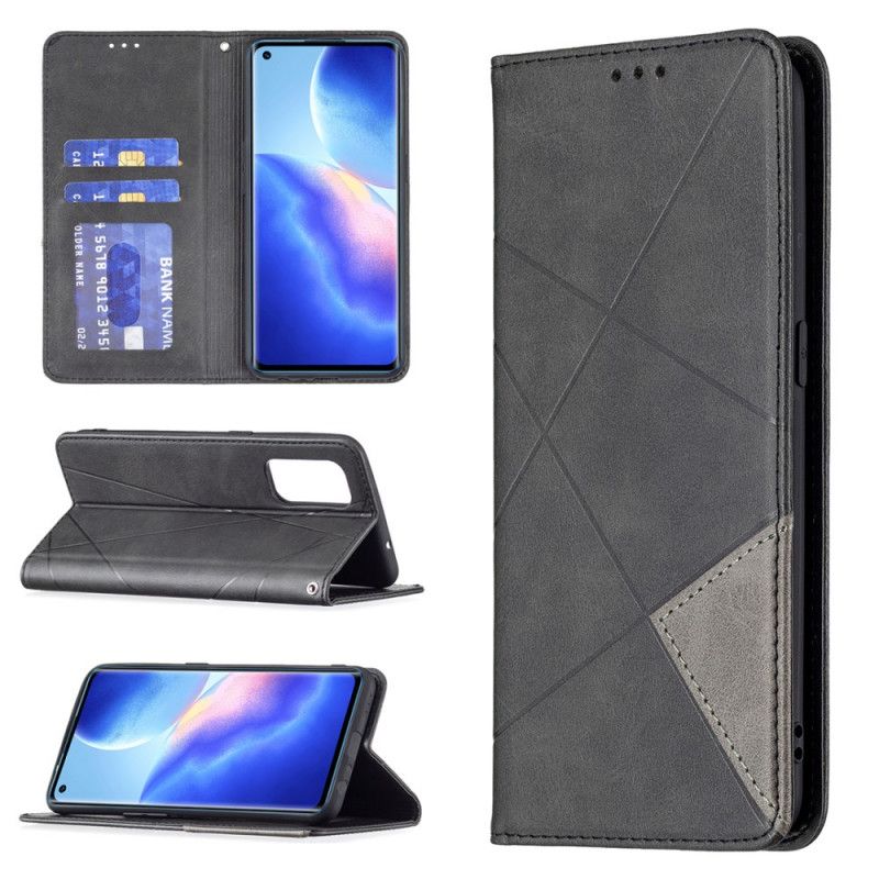 Cover Oppo Find X3 Lite Flip Cover Kunstnerstil