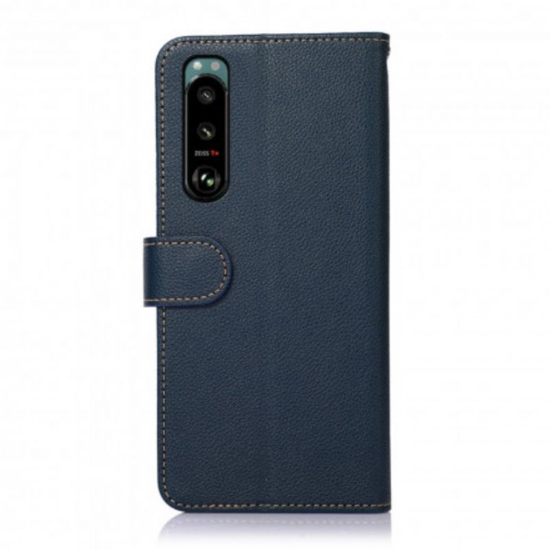 Flip Cover Sony Xperia 5 III Liche Style Rfid Khazneh