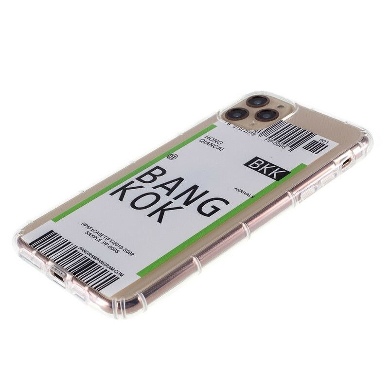 Cover iPhone 12 / 12 Pro Boardingkort Til Bangkok