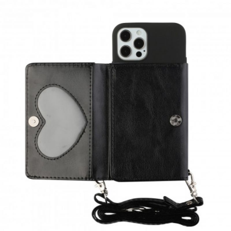 Cover iPhone 12 / 12 Pro Crossbody Kortholder