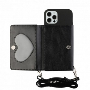 Cover iPhone 12 / 12 Pro Crossbody Kortholder