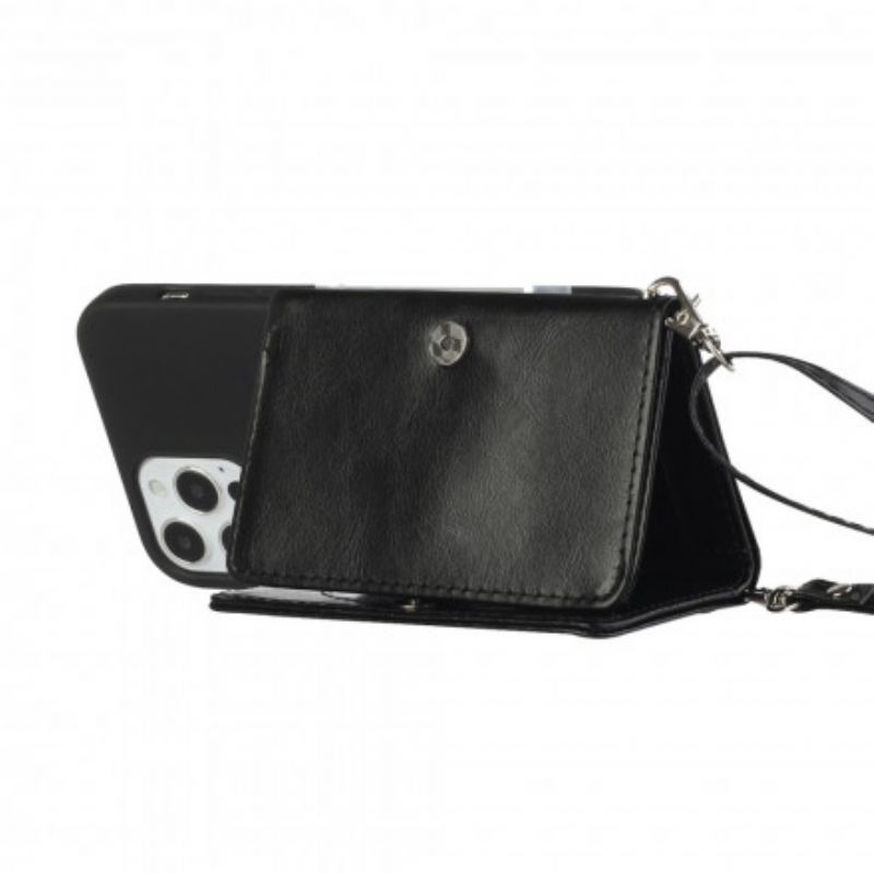 Cover iPhone 12 / 12 Pro Crossbody Kortholder