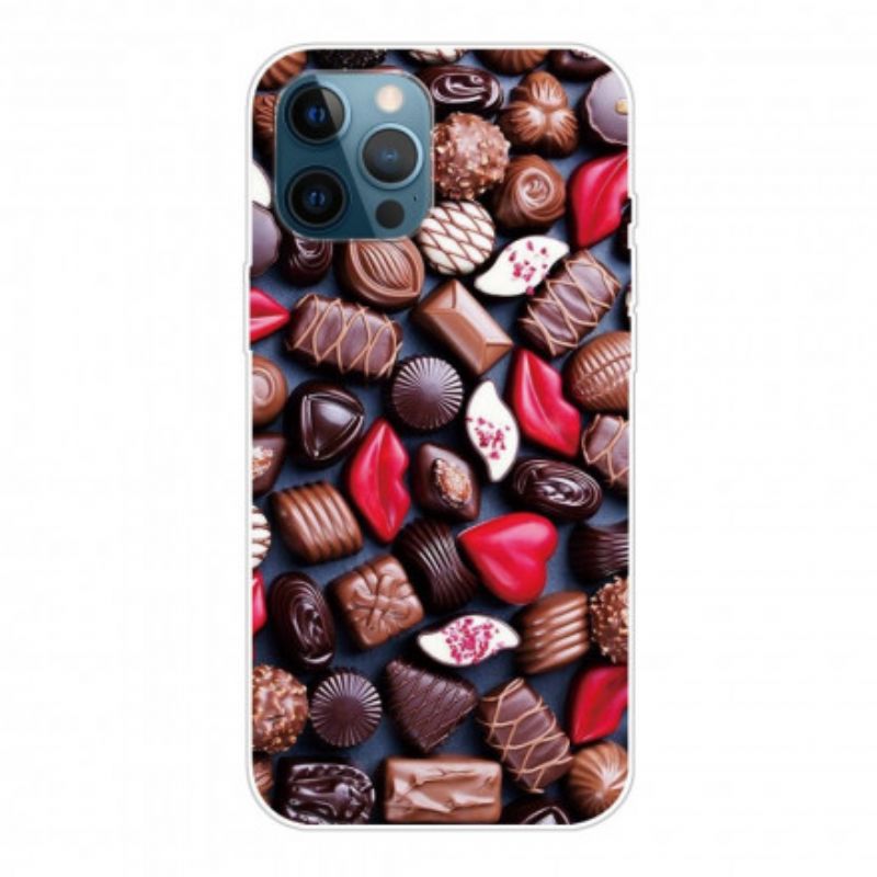 Cover iPhone 12 / 12 Pro Fleksibel Chokolade