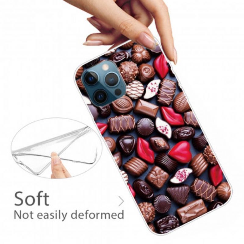 Cover iPhone 12 / 12 Pro Fleksibel Chokolade