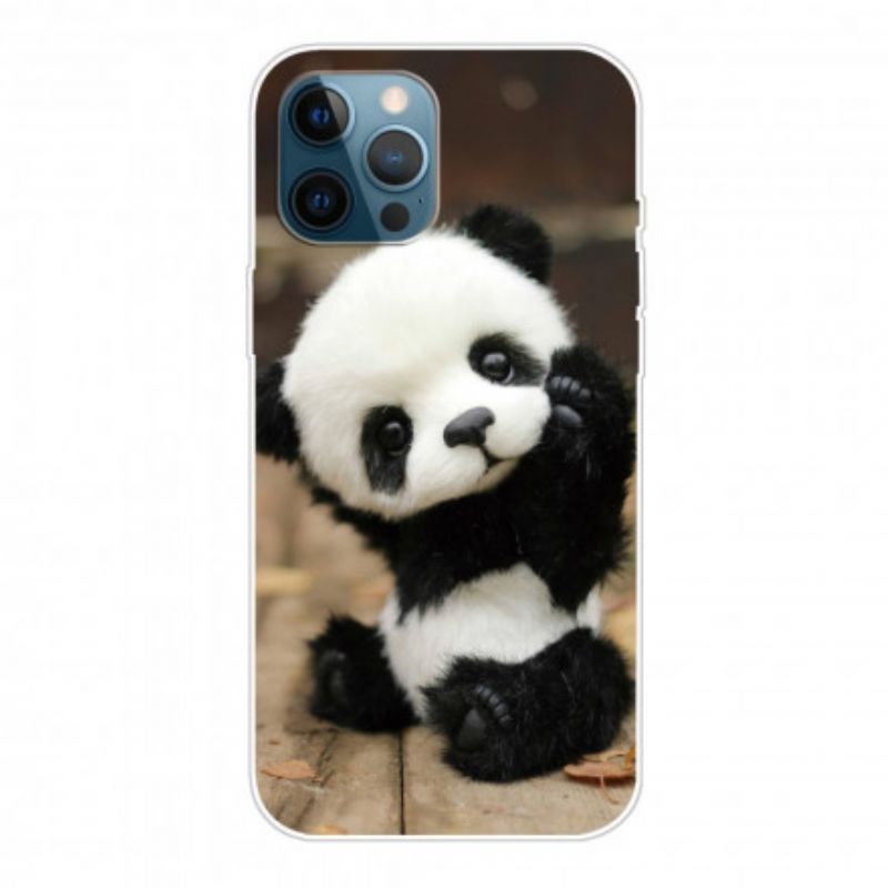 Cover iPhone 12 / 12 Pro Fleksibel Panda