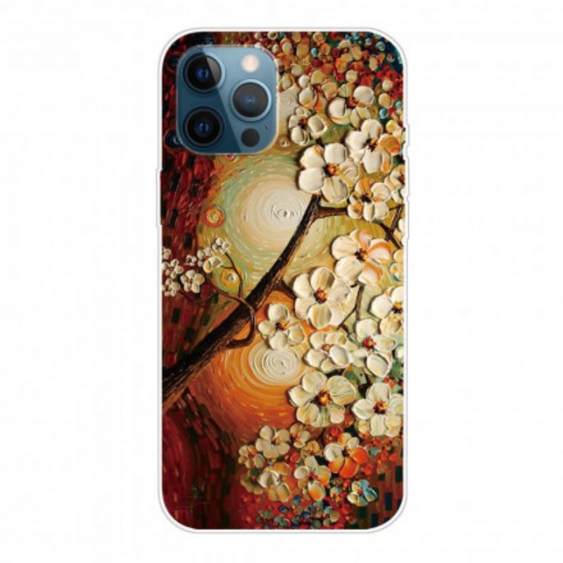 Cover iPhone 12 / 12 Pro Fleksible Blomster