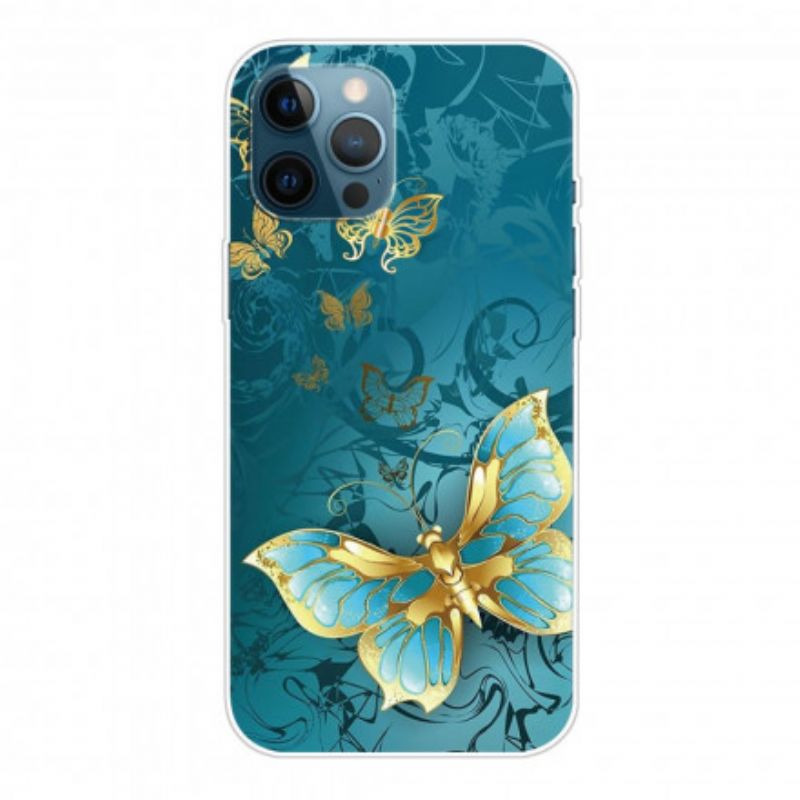 Cover iPhone 12 / 12 Pro Fleksible Sommerfugle