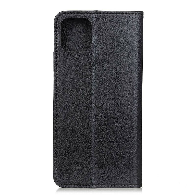 Cover iPhone 12 / 12 Pro Flip Cover Business Split Litchi Læder