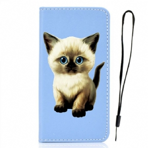 Cover iPhone 12 / 12 Pro Flip Cover Superstar Cat