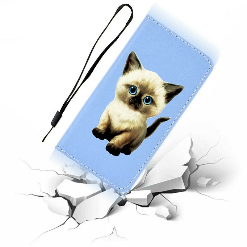 Cover iPhone 12 / 12 Pro Flip Cover Superstar Cat