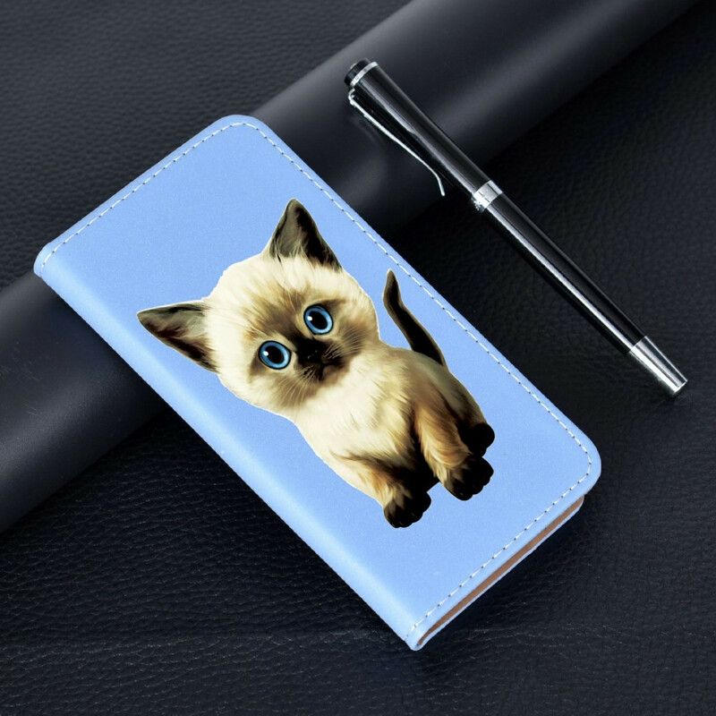 Cover iPhone 12 / 12 Pro Flip Cover Superstar Cat