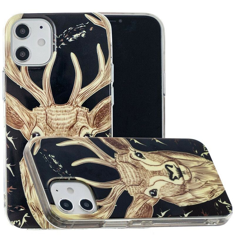 Cover iPhone 12 / 12 Pro Fluorescerende Majestic Stag