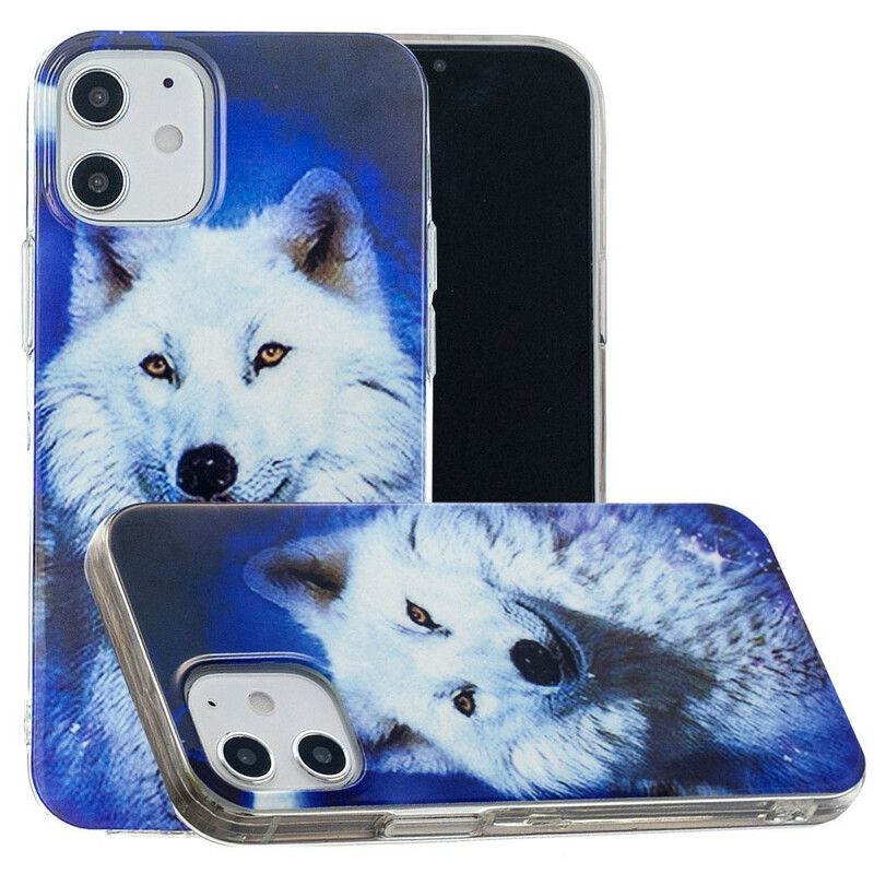 Cover iPhone 12 / 12 Pro Fluorescerende Wolf Series