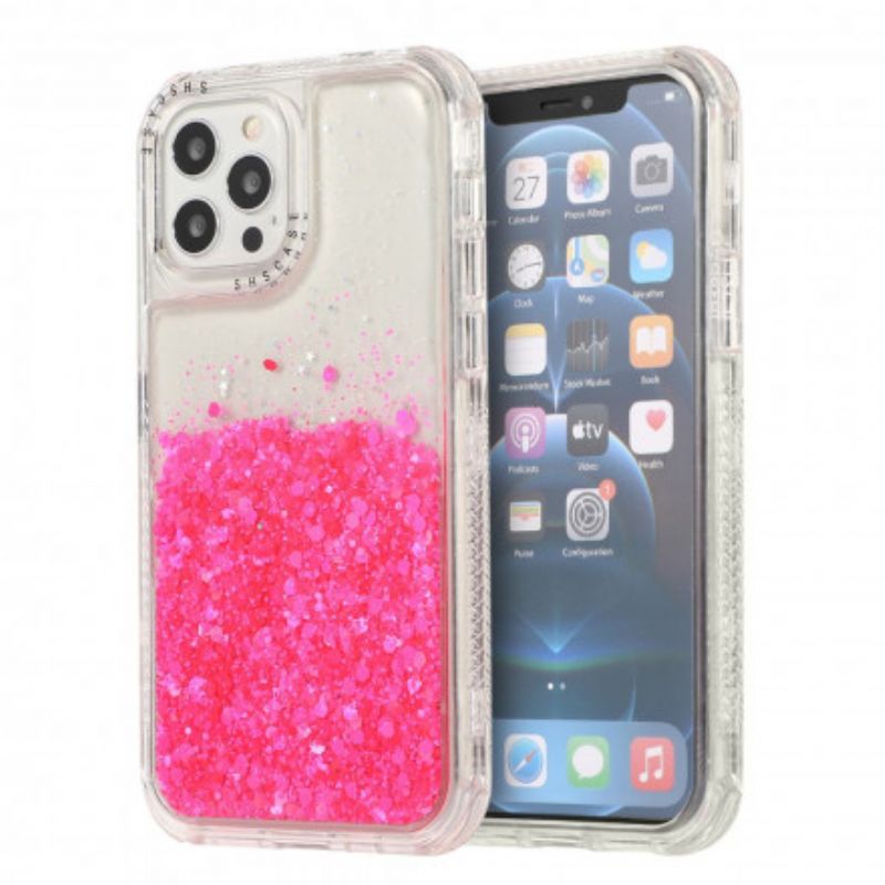 Cover iPhone 12 / 12 Pro Glitterpulver