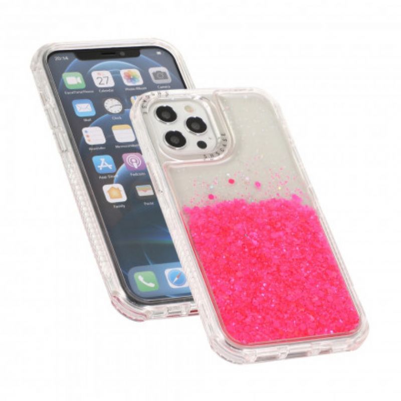 Cover iPhone 12 / 12 Pro Glitterpulver