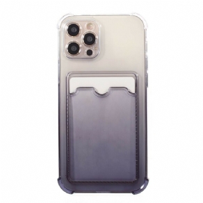 Cover iPhone 12 / 12 Pro Klar Gradientkortholder