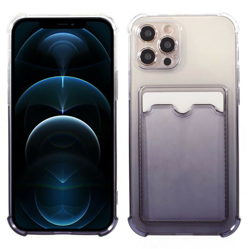 Cover iPhone 12 / 12 Pro Klar Gradientkortholder