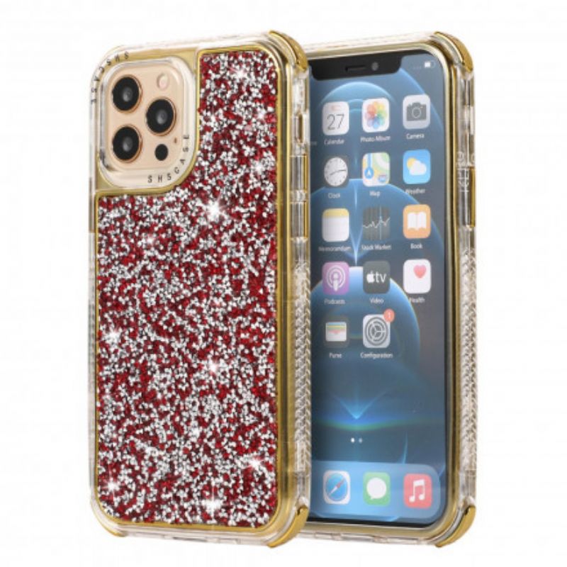 Cover iPhone 12 / 12 Pro Mousserende Pailletter