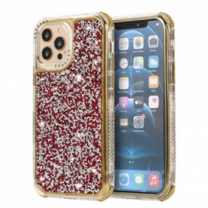 Cover iPhone 12 / 12 Pro Mousserende Pailletter