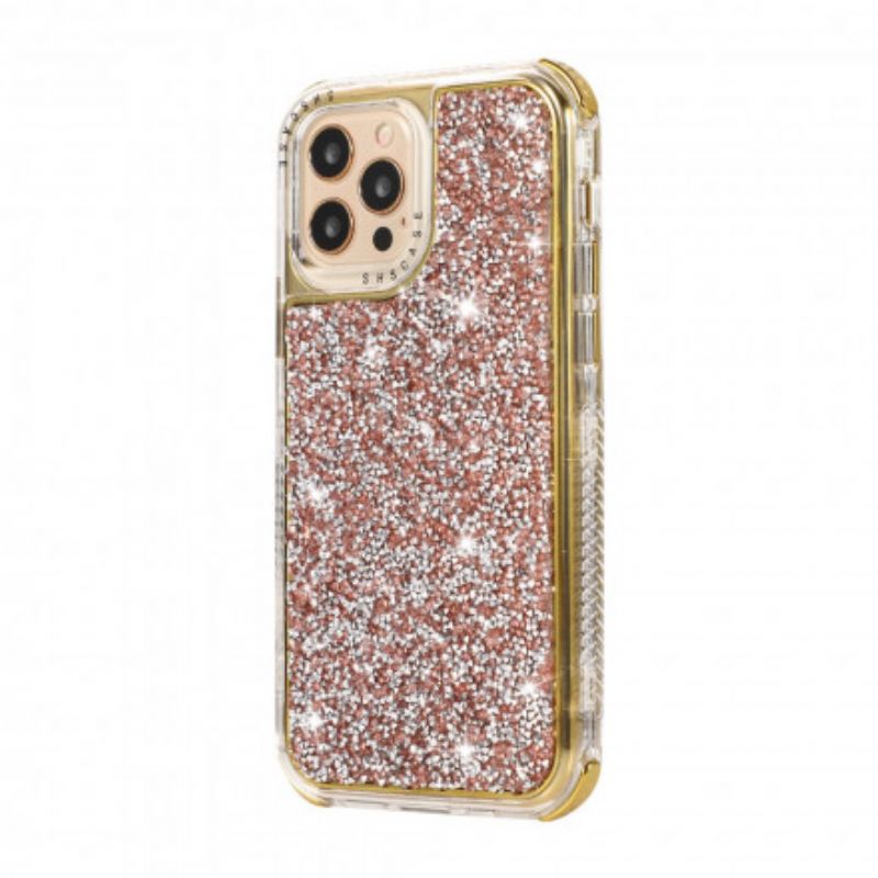 Cover iPhone 12 / 12 Pro Mousserende Pailletter