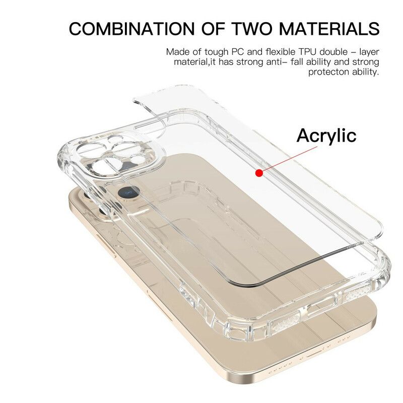 Cover iPhone 12 / 12 Pro Transparente Leeu Beskyttelsespuder