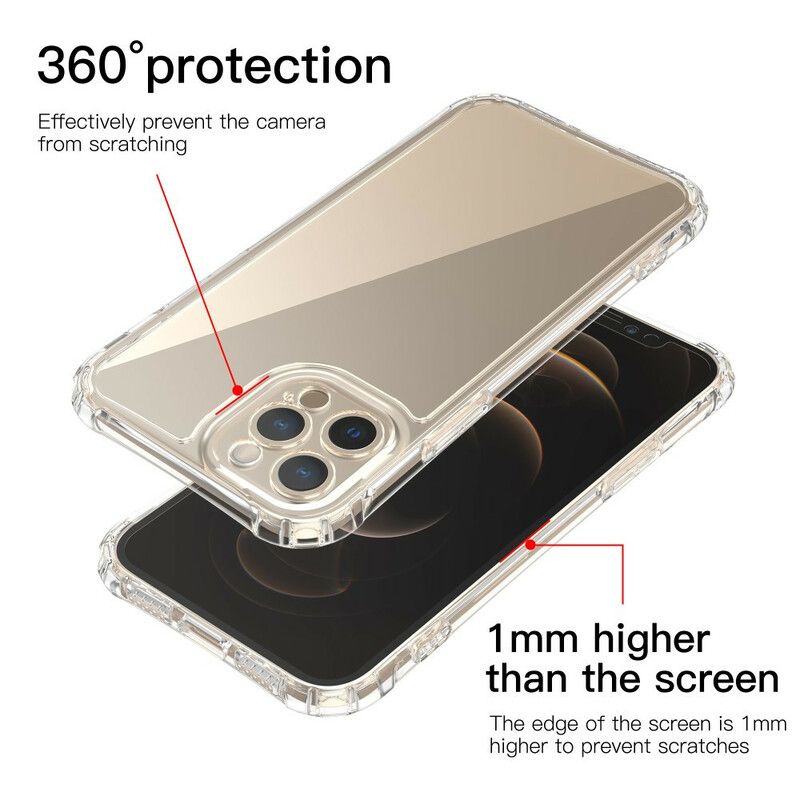 Cover iPhone 12 / 12 Pro Transparente Leeu Beskyttelsespuder