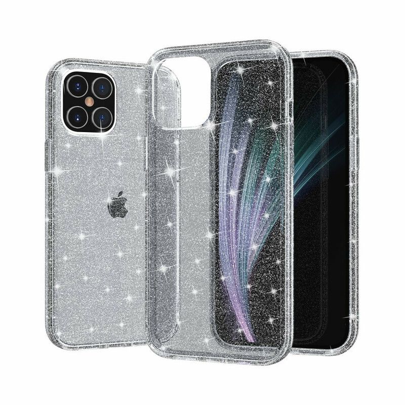 Cover iPhone 12 / 12 Pro Transparente Pailletter