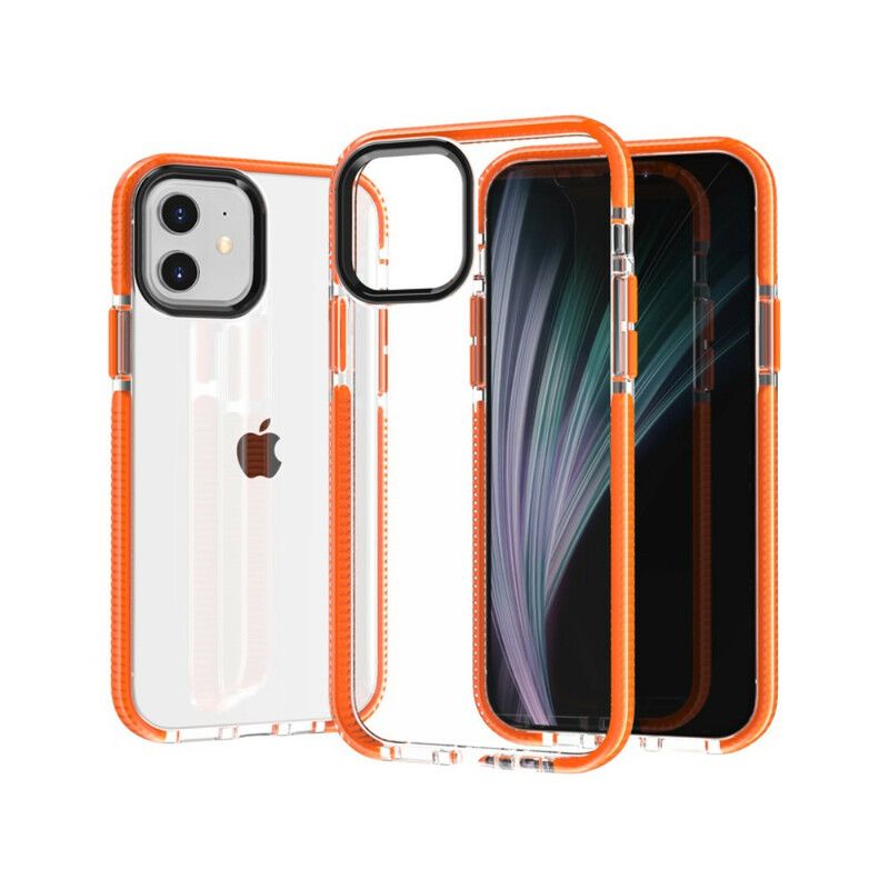 Cover iPhone 12 / 12 Pro Transparente Silikonekanter