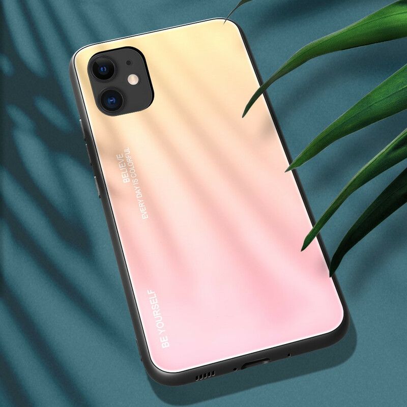 Cover iPhone 12 / 12 Pro Vær Dig Selv Hærdet Glas