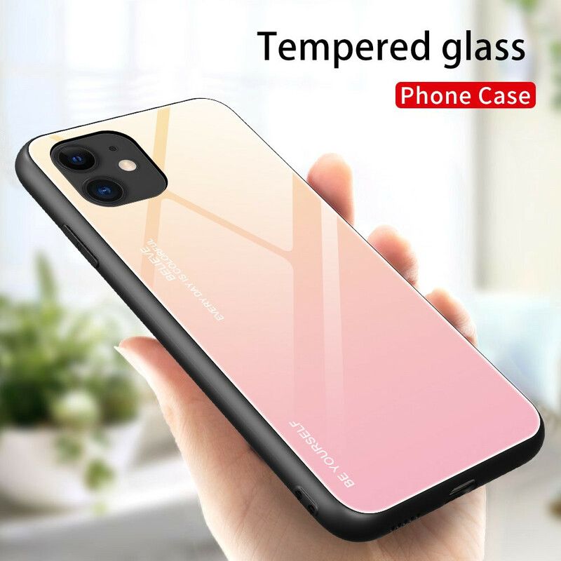 Cover iPhone 12 / 12 Pro Vær Dig Selv Hærdet Glas