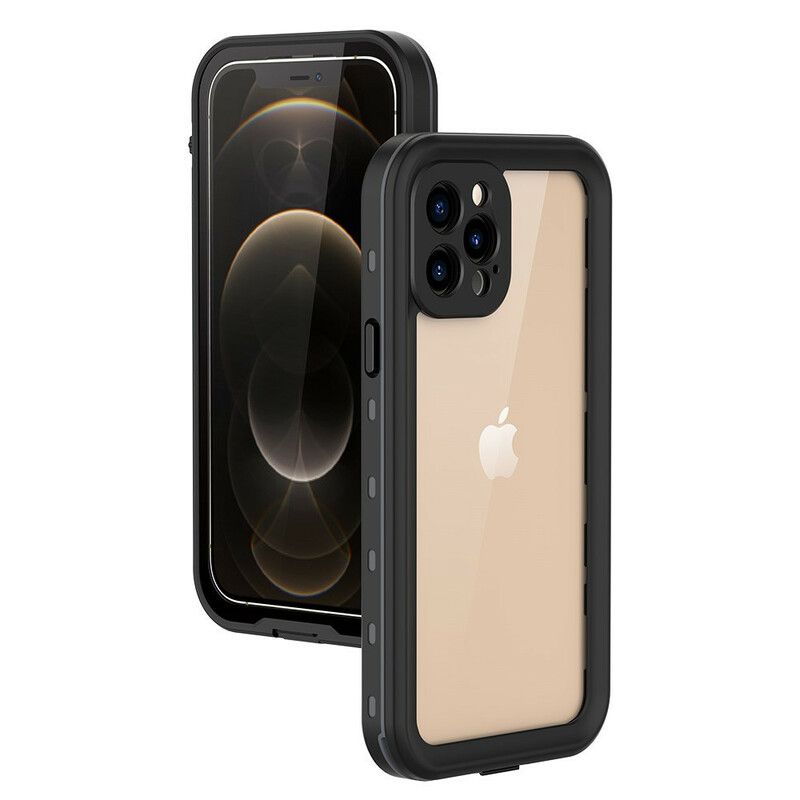 Cover iPhone 12 / 12 Pro Vandtæt Gennemsigtig Rødeprik