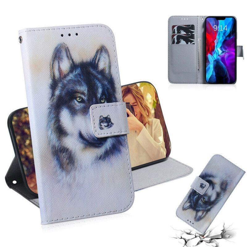 Flip Cover iPhone 12 / 12 Pro Hundeblik