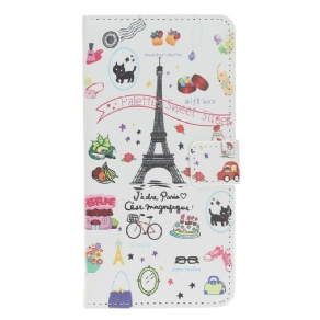 Flip Cover iPhone 12 / 12 Pro Jeg Elsker Paris