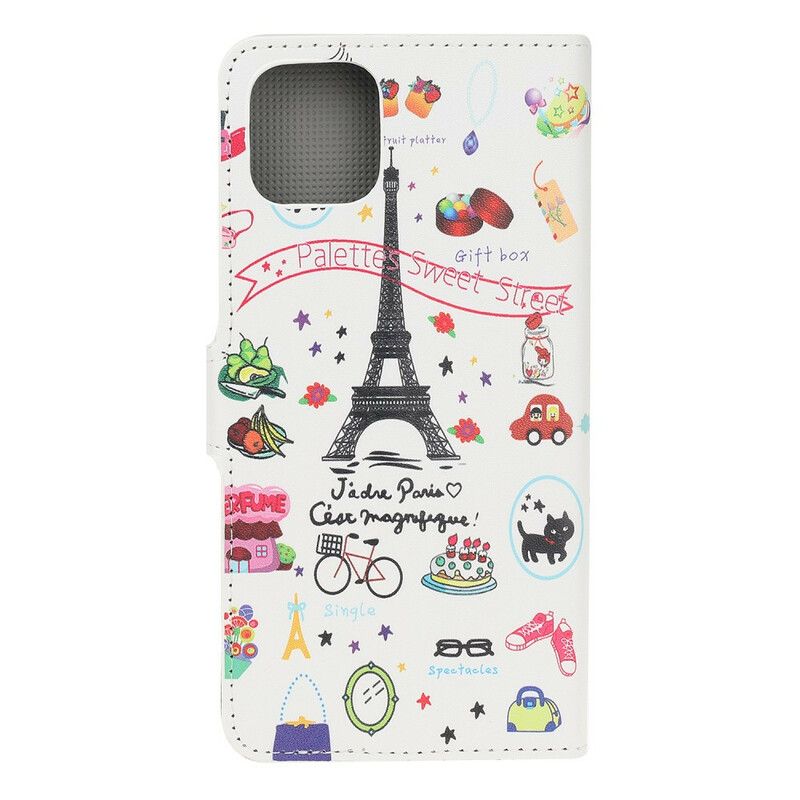 Flip Cover iPhone 12 / 12 Pro Jeg Elsker Paris