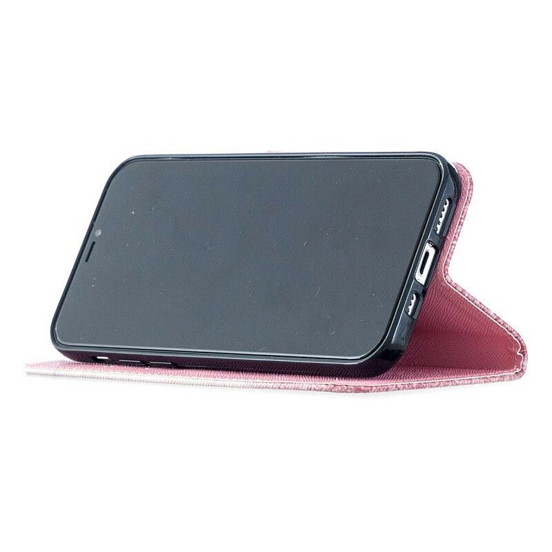 Flip Cover iPhone 12 / 12 Pro Med Snor Marmorrem