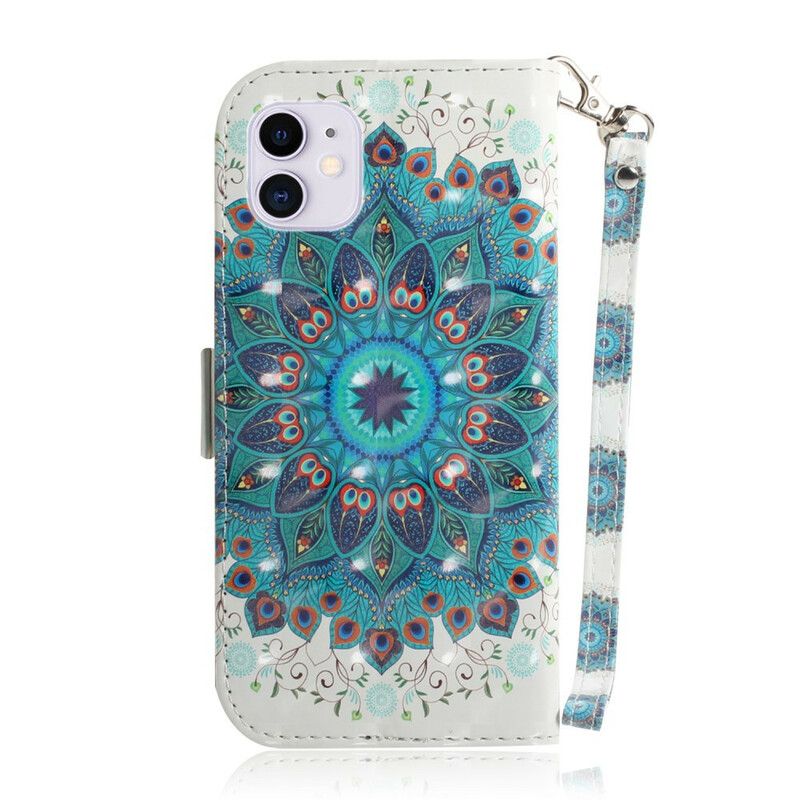 Flip Cover iPhone 12 / 12 Pro Med Snor Masterful Strappy Mandala