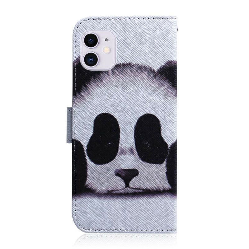 Flip Cover iPhone 12 / 12 Pro Panda Ansigt