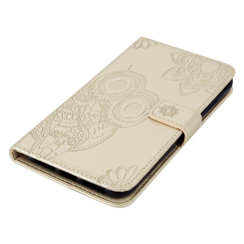 Flip Cover iPhone 12 / 12 Pro Uglemandala Og Snor