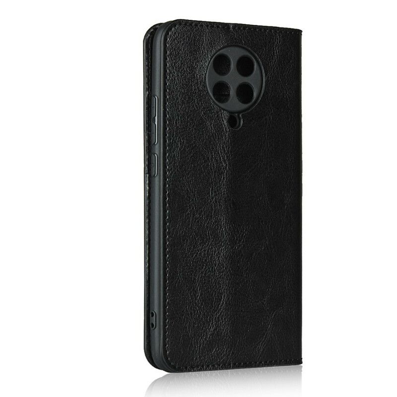 Cover Poco F2 Pro Flip Cover Ægte Læder