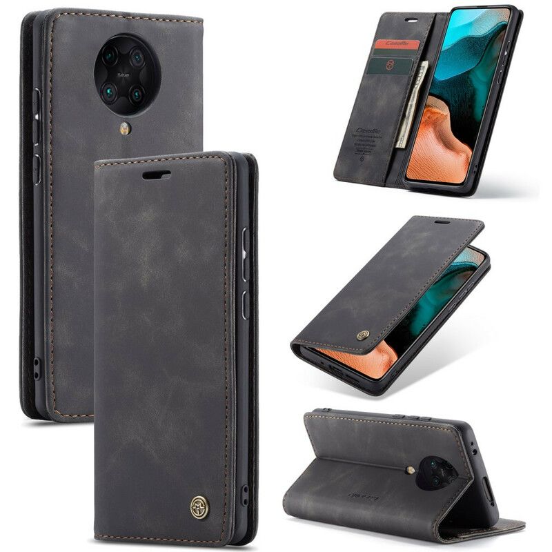 Cover Poco F2 Pro Flip Cover Caseme Kunstlæder